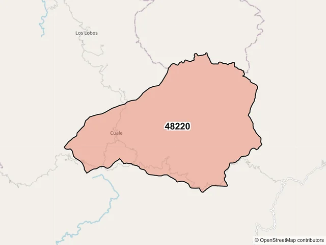 Mapa del código postal 48220, Talpa de Allende, Jalisco