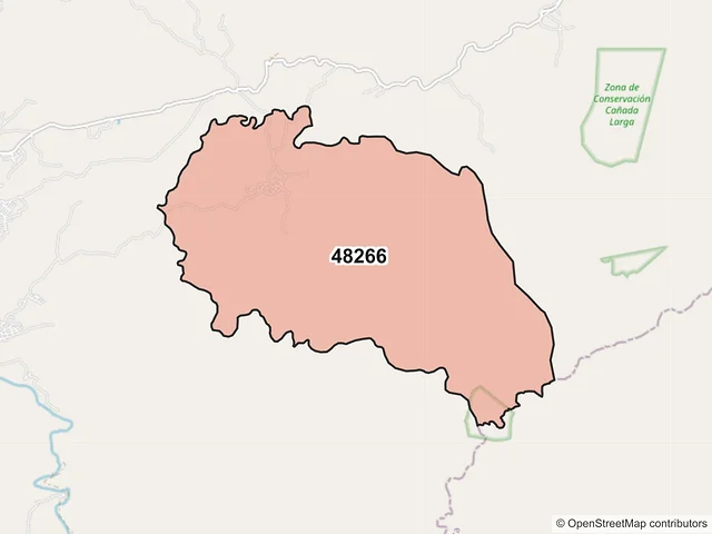 Mapa del código postal 48266, Puerto Vallarta, Jalisco