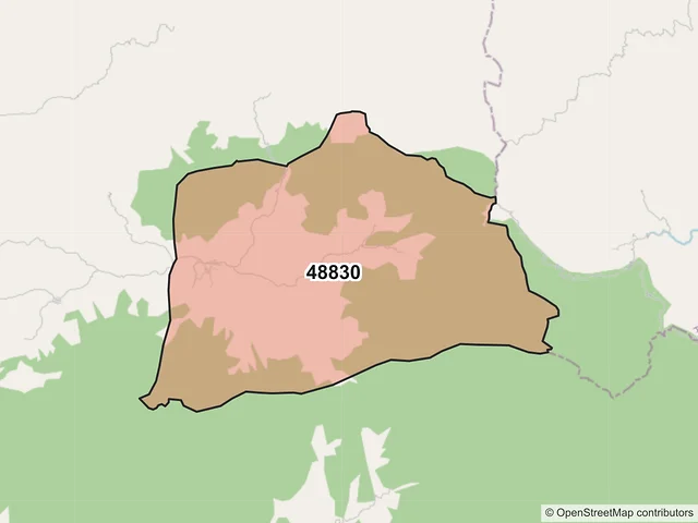 Mapa del código postal 48830, Villa Purificación, Jalisco