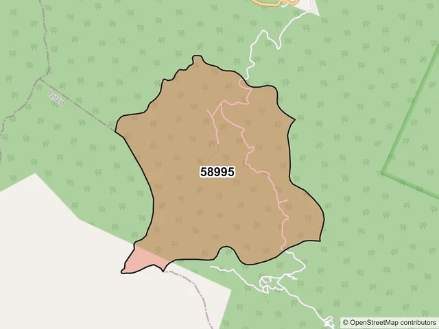 Mapa del código postal 58995, Queréndaro, Michoacán de Ocampo