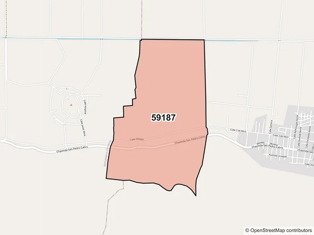 Mapa del código postal 59187, Pajacuarán, Michoacán de Ocampo
