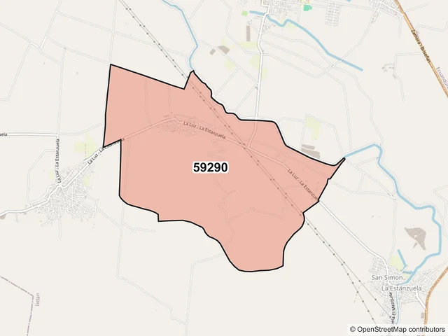 Mapa del código postal 59290, Ixtlán, Michoacán de Ocampo