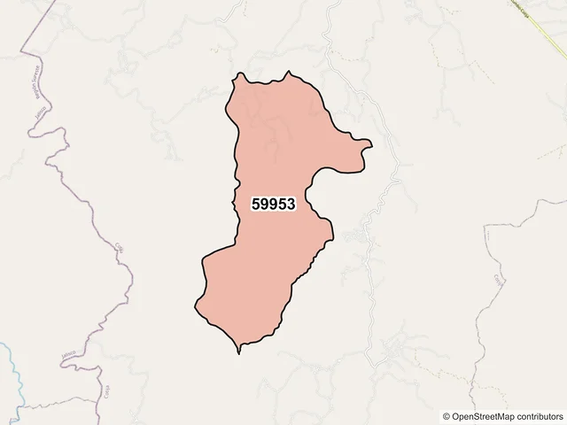 Mapa del código postal 59953, Cotija, Michoacán de Ocampo
