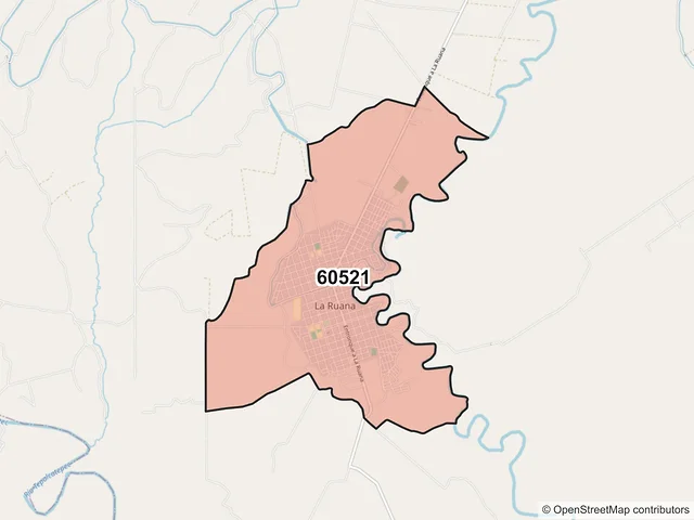 Mapa del código postal 60521, Buenavista, Michoacán de Ocampo