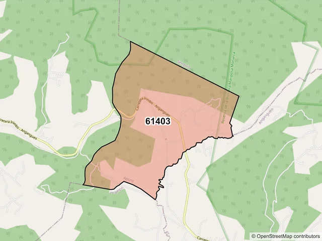 Mapa del código postal 61403, Aporo, Michoacán de Ocampo