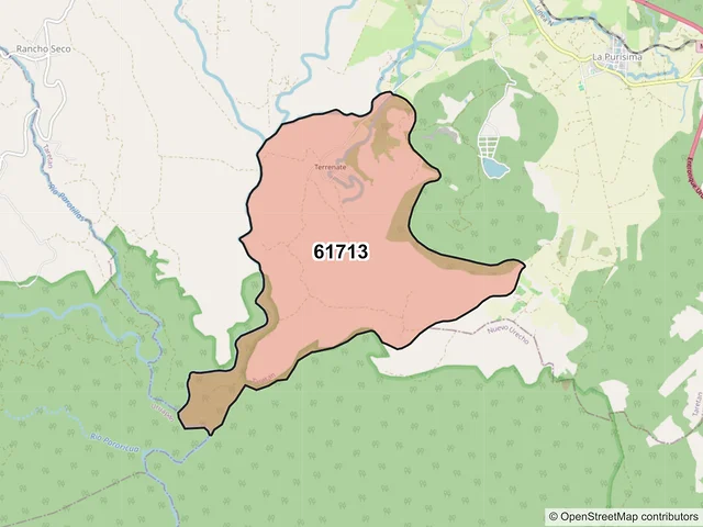 Mapa del código postal 61713, Taretan, Michoacán de Ocampo
