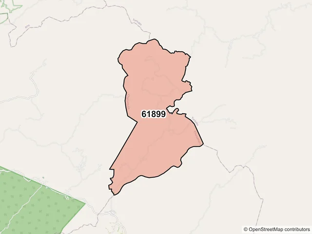 Mapa del código postal 61899, Churumuco, Michoacán de Ocampo