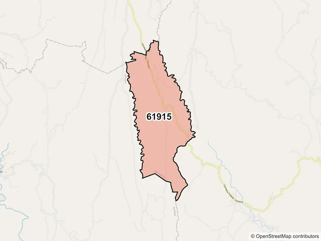 Mapa del código postal 61915, Nocupétaro, Michoacán de Ocampo