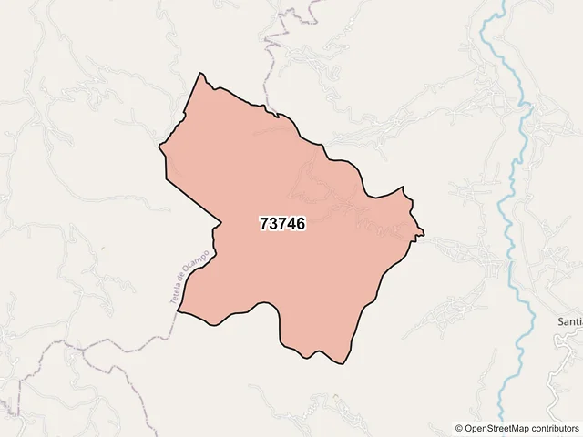 Mapa del código postal 73746, Zautla, Puebla