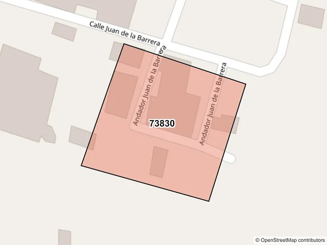 Mapa del código postal 73830, Teziutlán, Puebla
