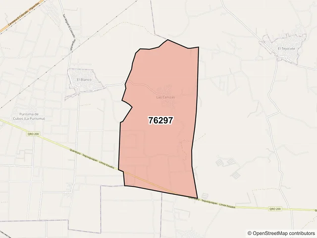 Mapa del código postal 76297, Colón, Querétaro