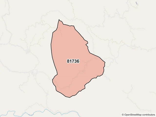 Mapa del código postal 81736, Choix, Sinaloa