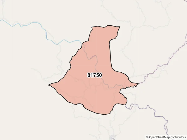 Mapa del código postal 81750, Choix, Sinaloa