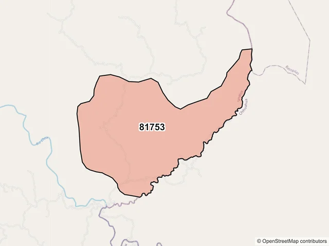 Mapa del código postal 81753, Choix, Sinaloa
