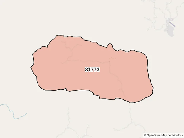 Mapa del código postal 81773, Choix, Sinaloa