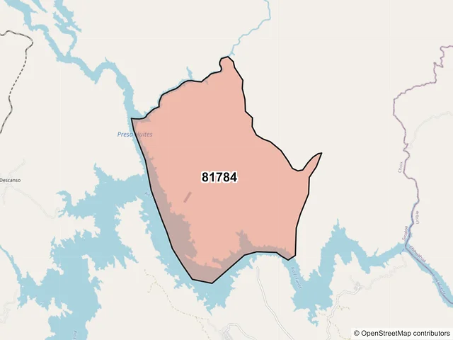 Mapa del código postal 81784, Choix, Sinaloa
