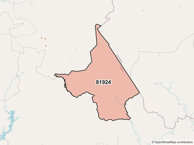 Mapa del código postal 81924, Sinaloa, Sinaloa