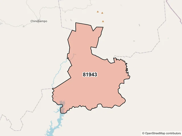 Mapa del código postal 81943, Sinaloa, Sinaloa