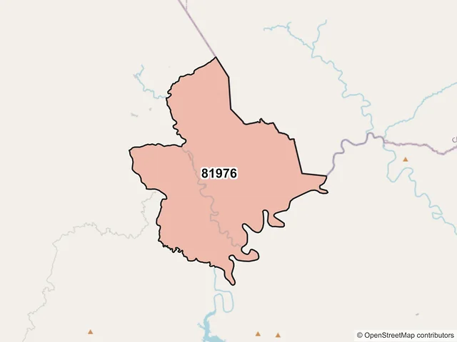 Mapa del código postal 81976, Sinaloa, Sinaloa