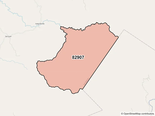 Mapa del código postal 82907, San Ignacio, Sinaloa