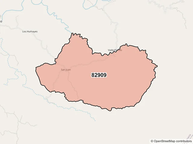 Mapa del código postal 82909, San Ignacio, Sinaloa
