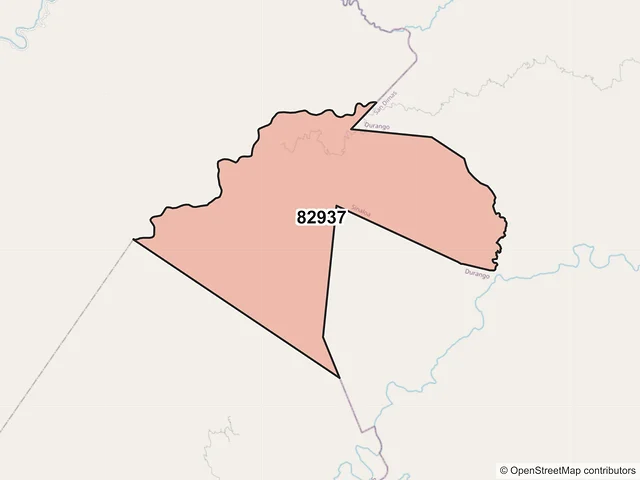 Mapa del código postal 82937, San Ignacio, Sinaloa