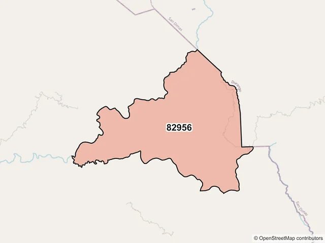 Mapa del código postal 82956, San Ignacio, Sinaloa