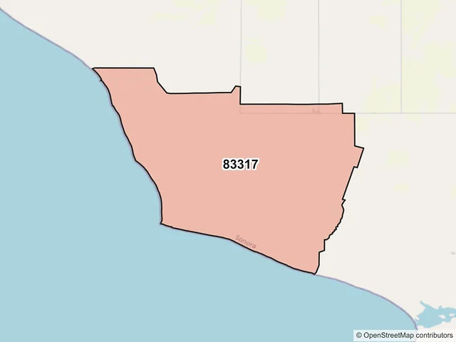 Mapa del código postal 83317, Hermosillo, Sonora
