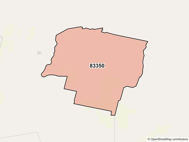 Mapa del código postal 83350, Hermosillo, Sonora