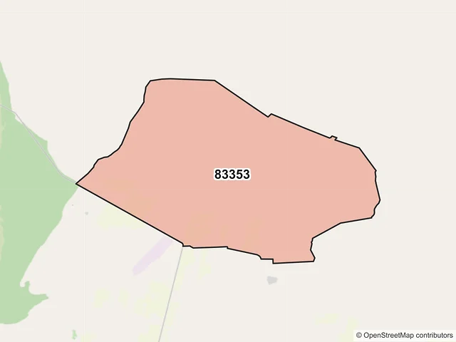 Mapa del código postal 83353, Hermosillo, Sonora