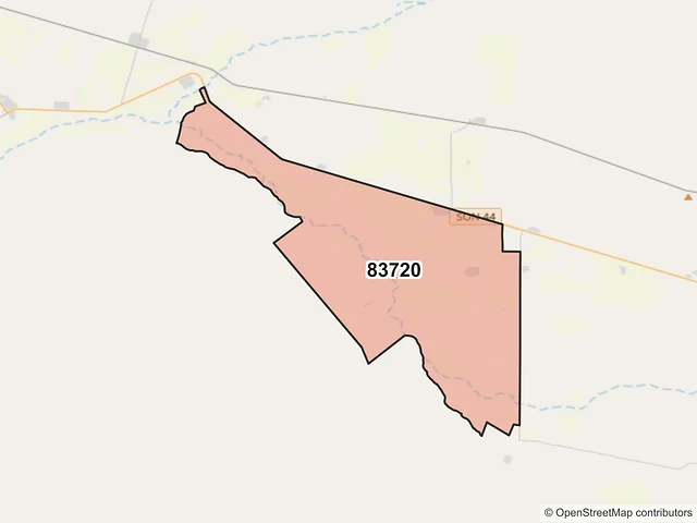 Mapa del código postal 83720, Caborca, Sonora