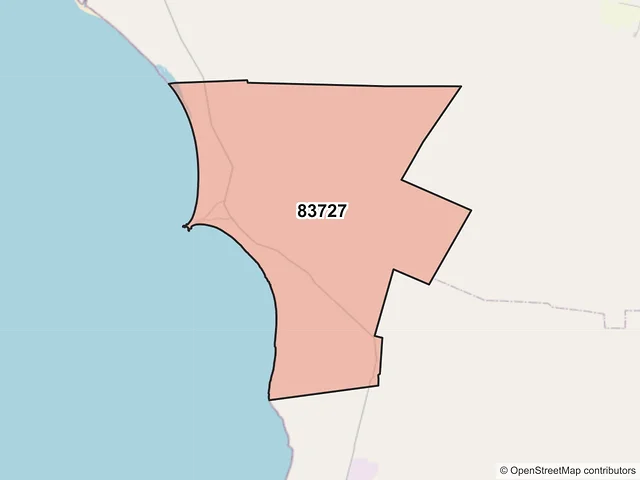 Mapa del código postal 83727, Caborca, Sonora