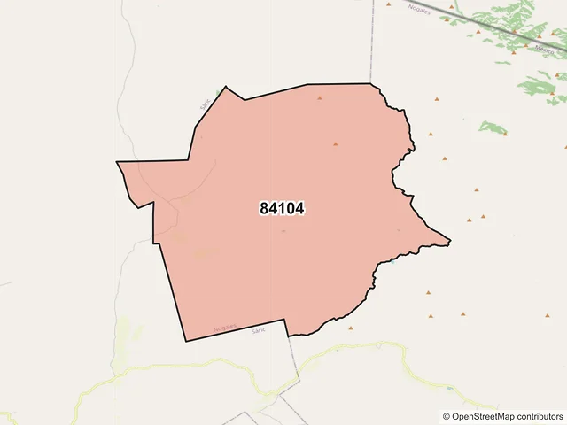 Mapa del código postal 84104, Nogales, Sonora