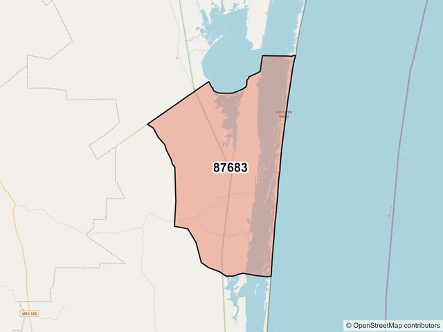 Mapa del código postal 87683, Soto la Marina, Tamaulipas