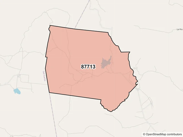 Mapa del código postal 87713, Jiménez, Tamaulipas