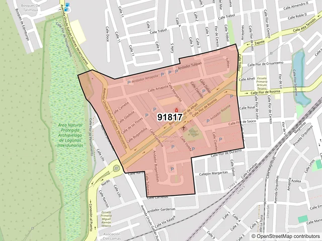 Mapa del código postal 91817, Veracruz, Veracruz de Ignacio de la Llave