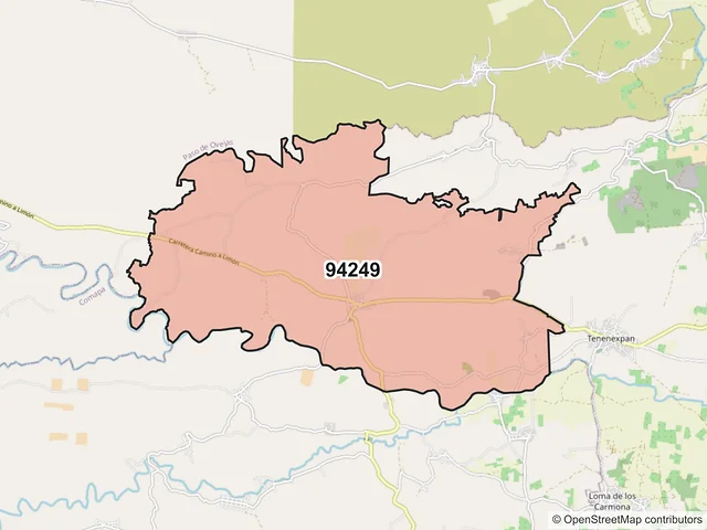 Mapa del código postal 94249, Soledad de Doblado, Veracruz de Ignacio de la Llave