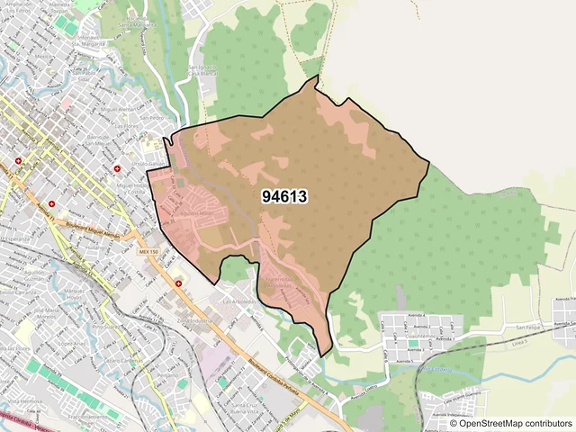 Mapa del código postal 94613, Córdoba, Veracruz de Ignacio de la Llave