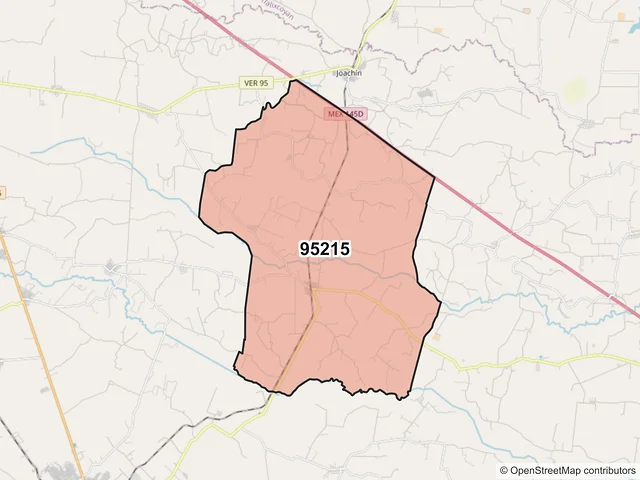 Mapa del código postal 95215, Tierra Blanca, Veracruz de Ignacio de la Llave