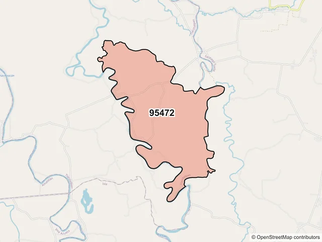 Mapa del código postal 95472, Tlacotalpan, Veracruz de Ignacio de la Llave
