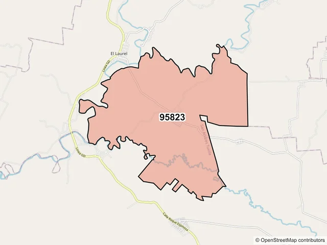 Mapa del código postal 95823, San Andrés Tuxtla, Veracruz de Ignacio de la Llave