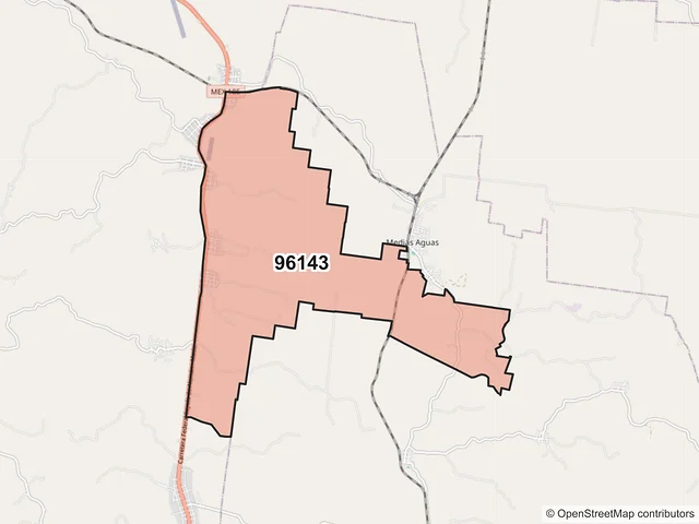 Mapa del código postal 96143, San Juan Evangelista, Veracruz de Ignacio de la Llave