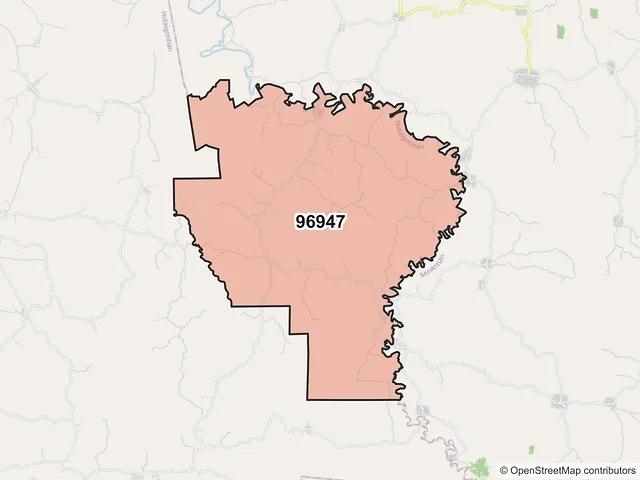 Mapa del código postal 96947, Hidalgotitlán, Veracruz de Ignacio de la Llave
