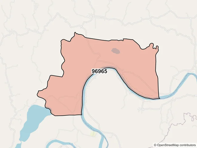 Mapa del código postal 96965, Jesús Carranza, Veracruz de Ignacio de la Llave