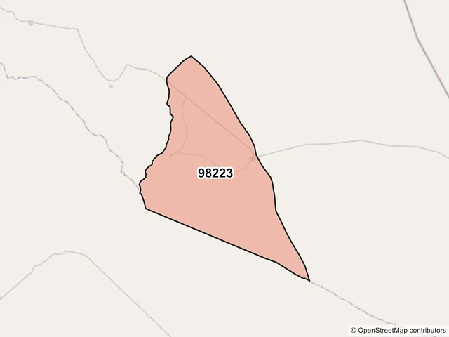 Mapa del código postal 98223, Melchor Ocampo, Zacatecas