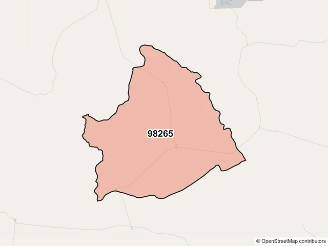 Mapa del código postal 98265, Mazapil, Zacatecas