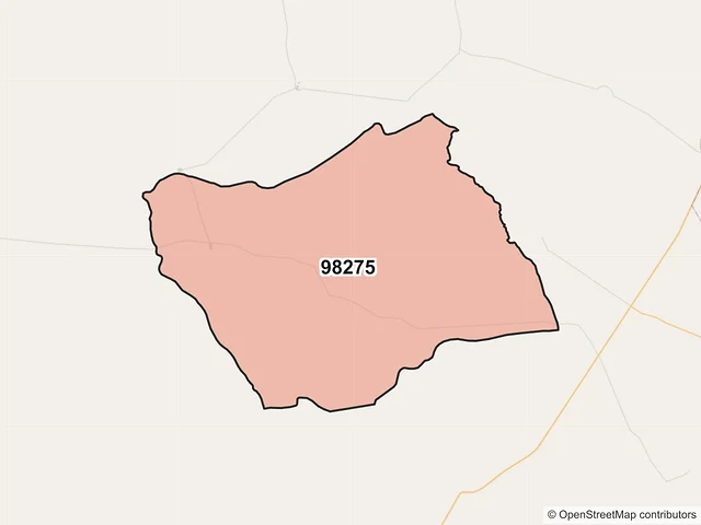 Mapa del código postal 98275, Mazapil, Zacatecas
