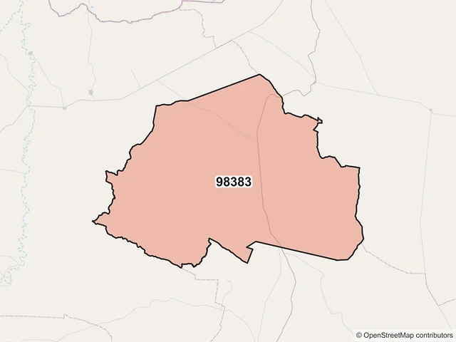 Mapa del código postal 98383, General Francisco R. Murguía, Zacatecas