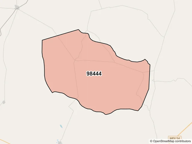 Mapa del código postal 98444, Villa de Cos, Zacatecas